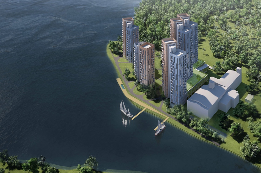 Dzīvojamo ēku komplekss Juglas krastmalā