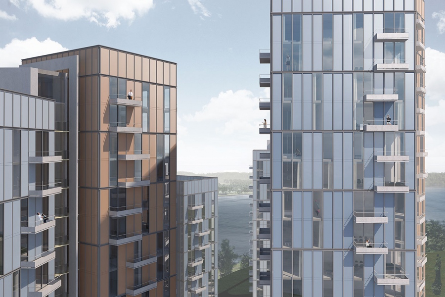 Dzīvojamo ēku komplekss Juglas krastmalā