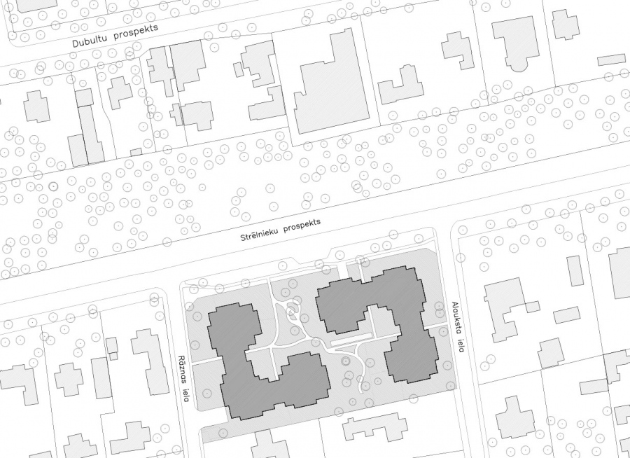 Daudzdzīvokļu dzīvojamā ēka Jūrmalā