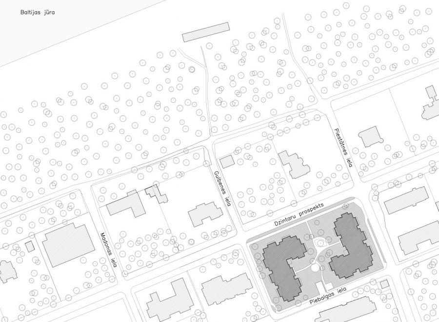 Daudzdzīvokļu ēku komplekss Jūrmalā